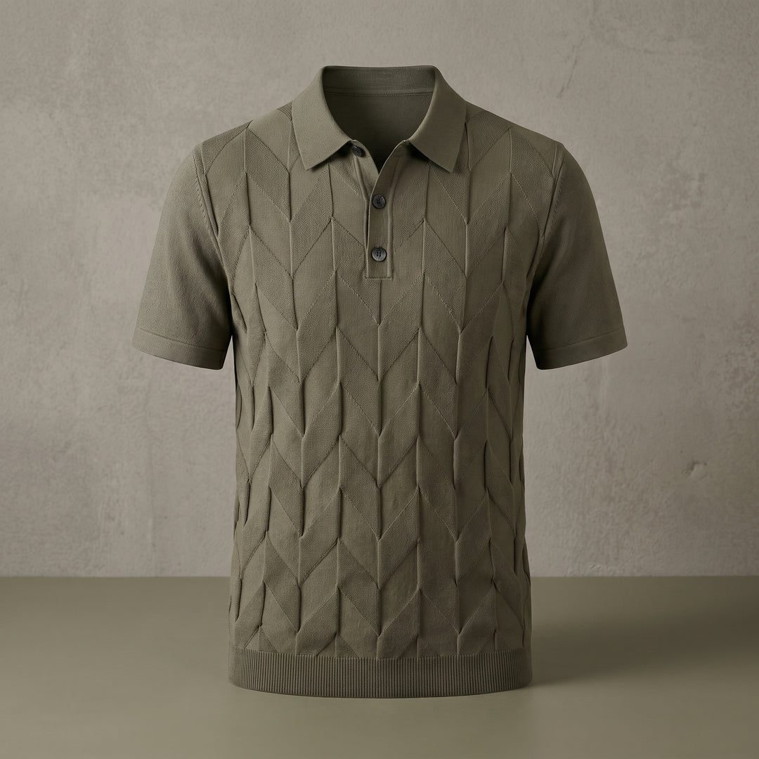 Nico Cable Knit Polo Shirt