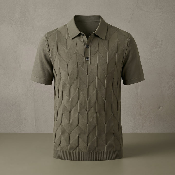 Nico Cable Knit Polo Shirt