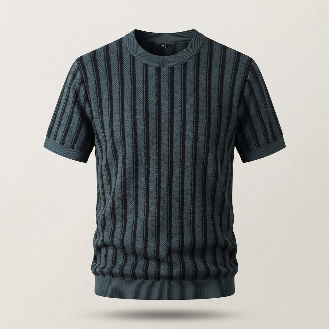 Roman Striped Knit Crew Shirt