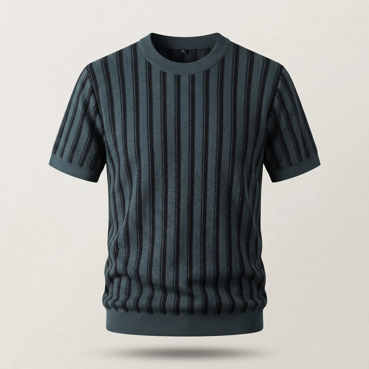 Roman Striped Knit Crew Shirt