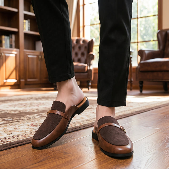 Soren Buckle Backless Mule Shoe