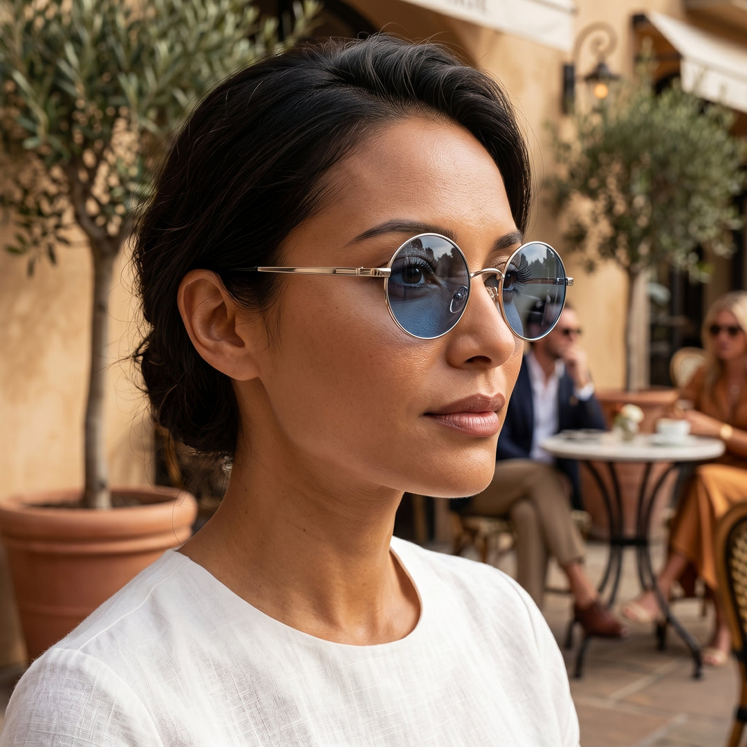 Hudson Pierce Vintage Round Sunglasses