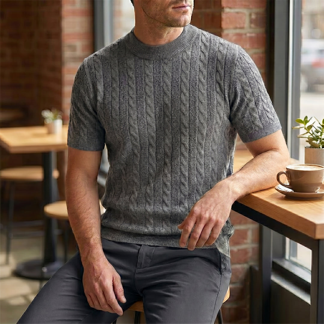 Cassian Mock Neck Knit Sweater