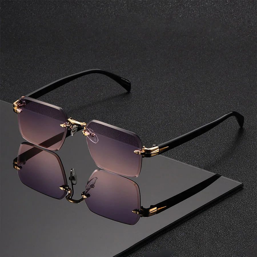 Emmett Rimless Gradient Sunglasses