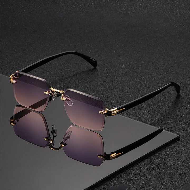 Emmett Rimless Gradient Sunglasses