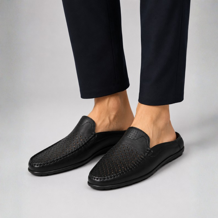 Antonio Perforated Leather Loafer