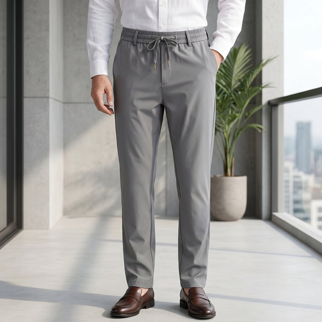 Asher Stretch Drawstring Trousers