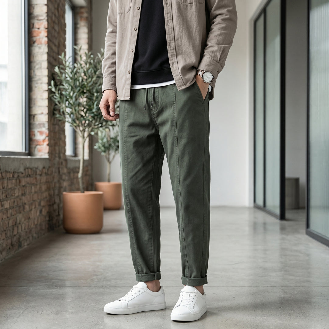 Matteo Tapered Drawstring Jogger Pants