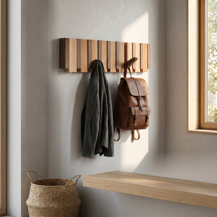 Ashton Mercer Folding Wall Hook Rack