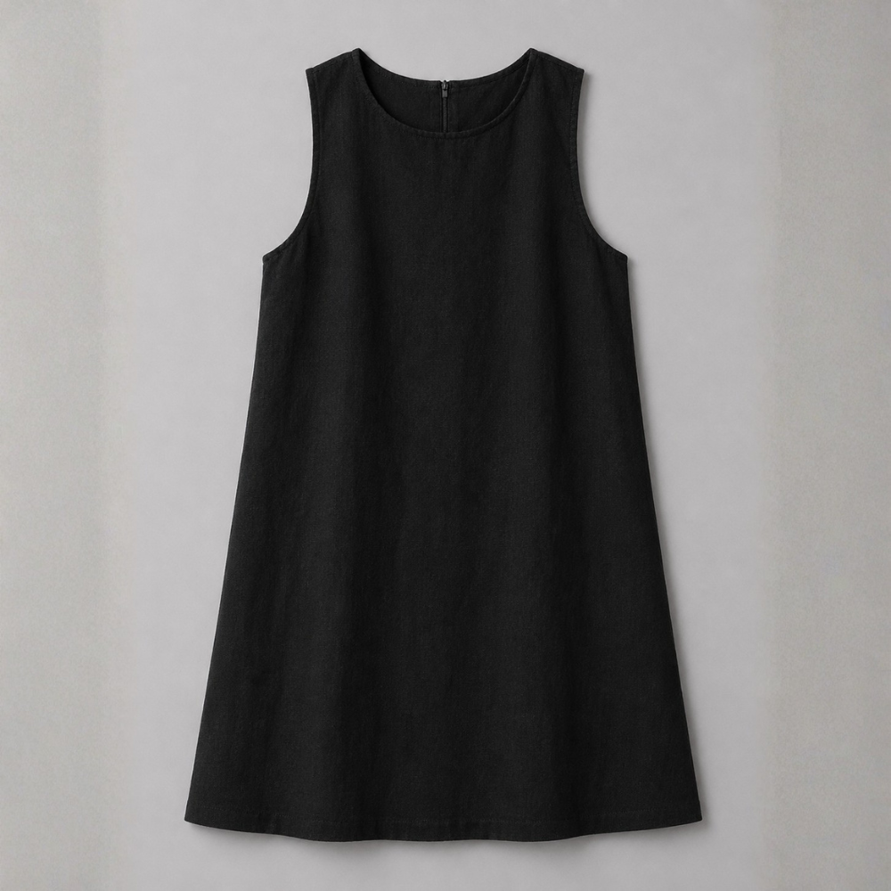 Marina Linen Shift Mini Dress