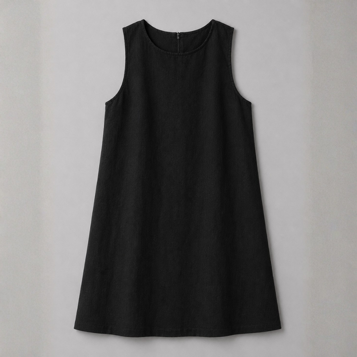 Marina Linen Shift Mini Dress