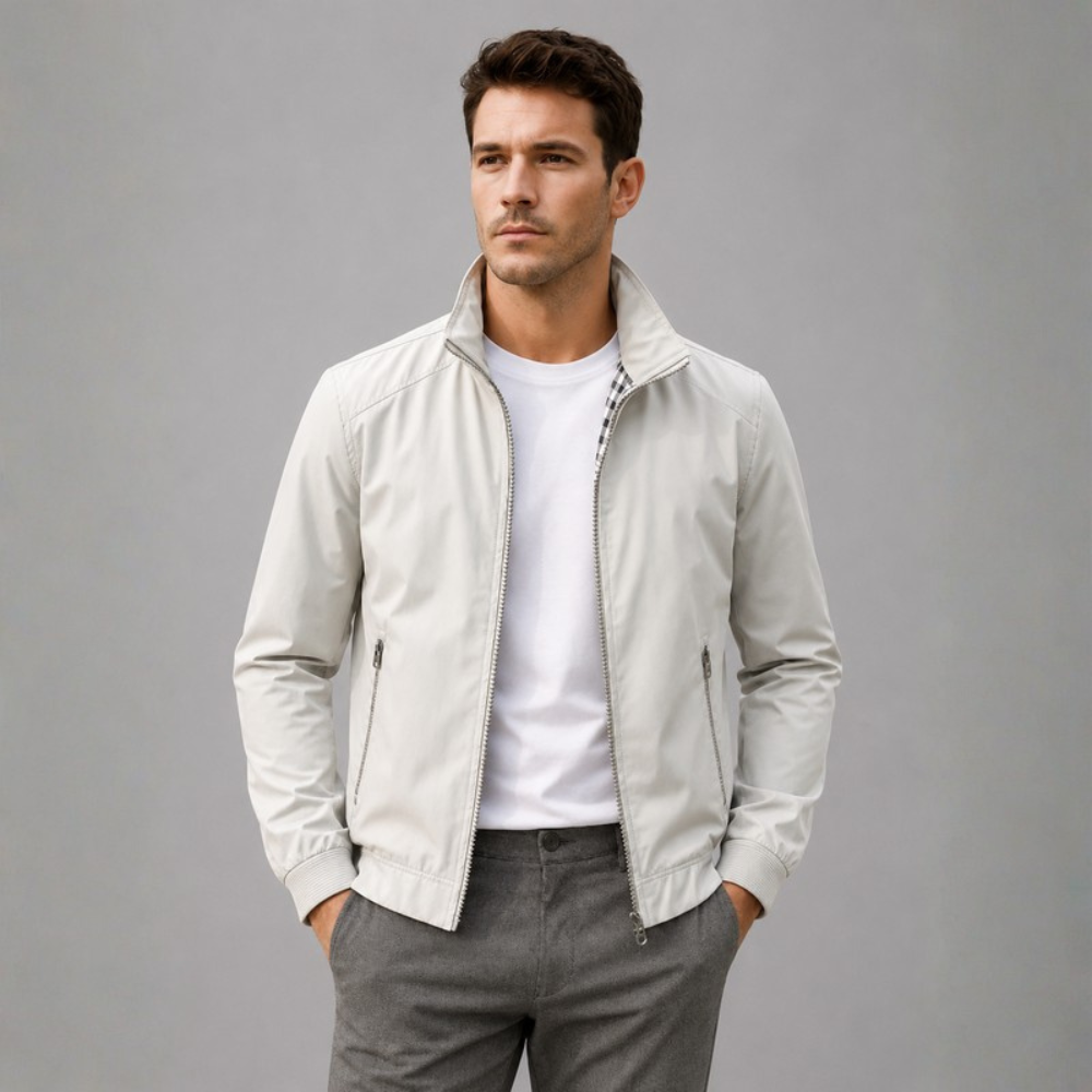 Julian Stand Collar Zip Jacket