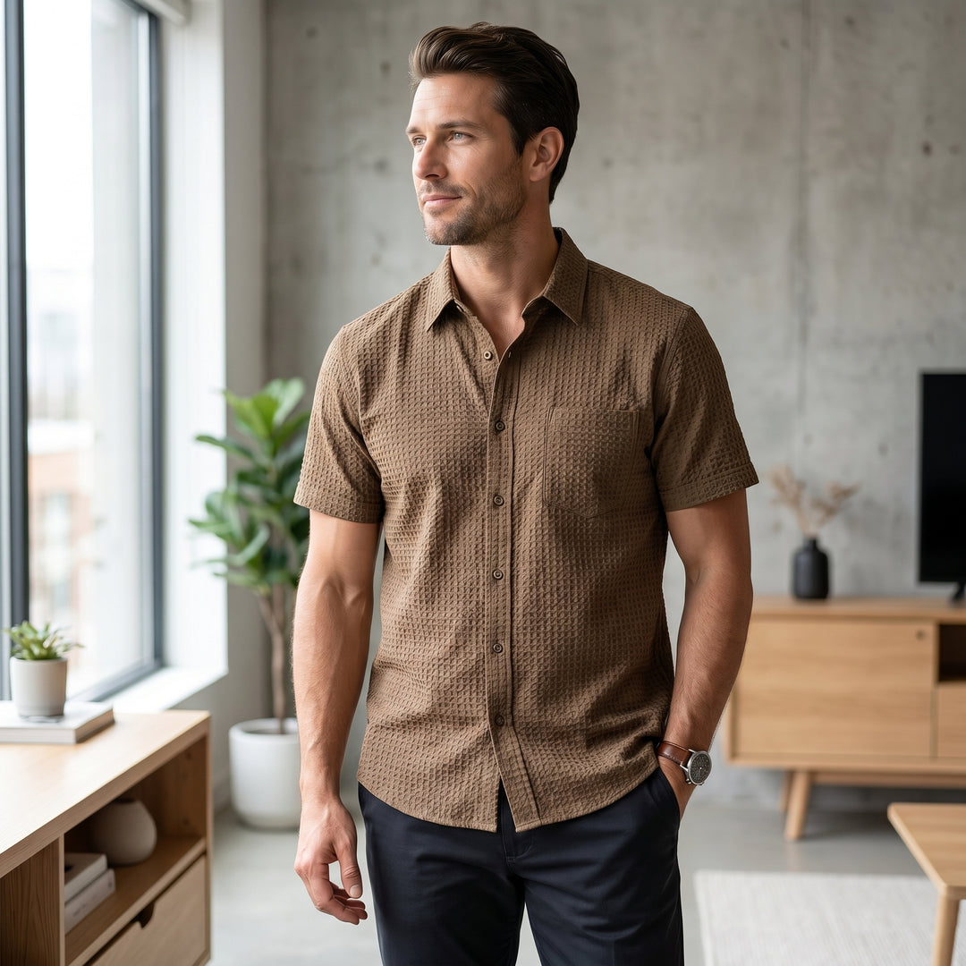 Ronan Textured Short Sleeve Shirt