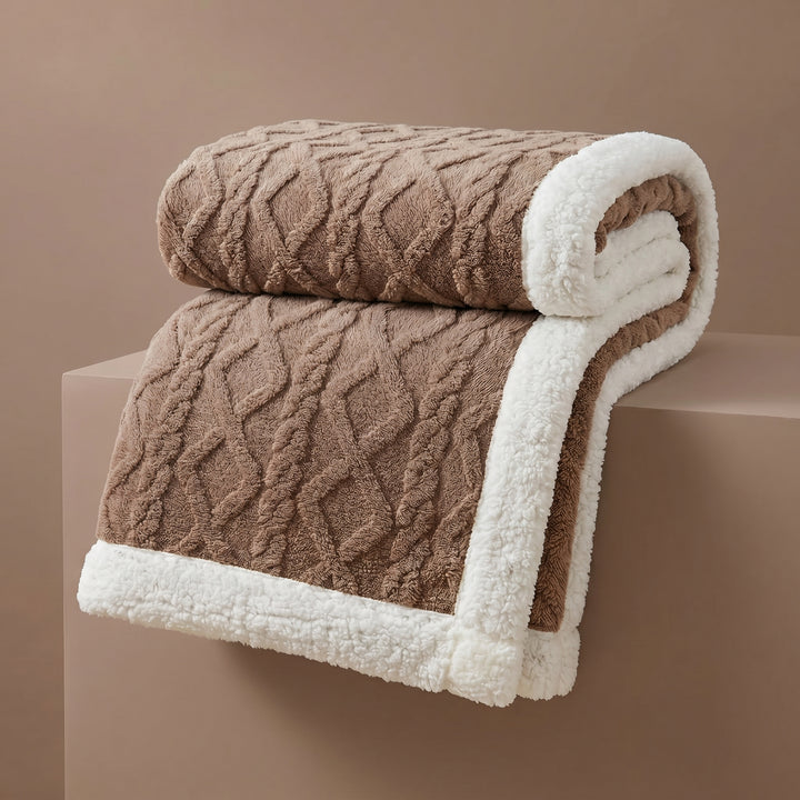 Harper Ridge Sherpa Fleece Throw