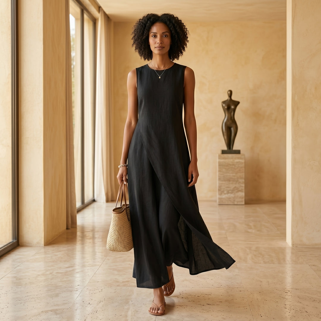 Nadia Asymmetric Maxi Dress