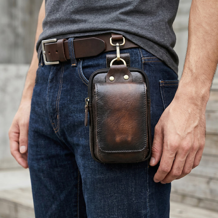 Grayson Holt Leather Utility Waist Bag