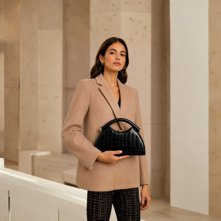 Rosalind Curved Frame Clutch