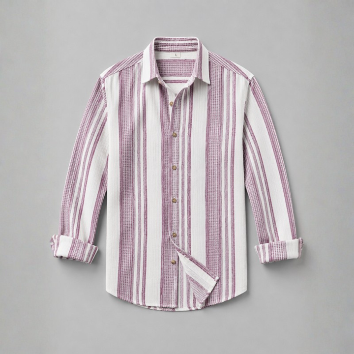 Theo Striped Linen Weave Shirt