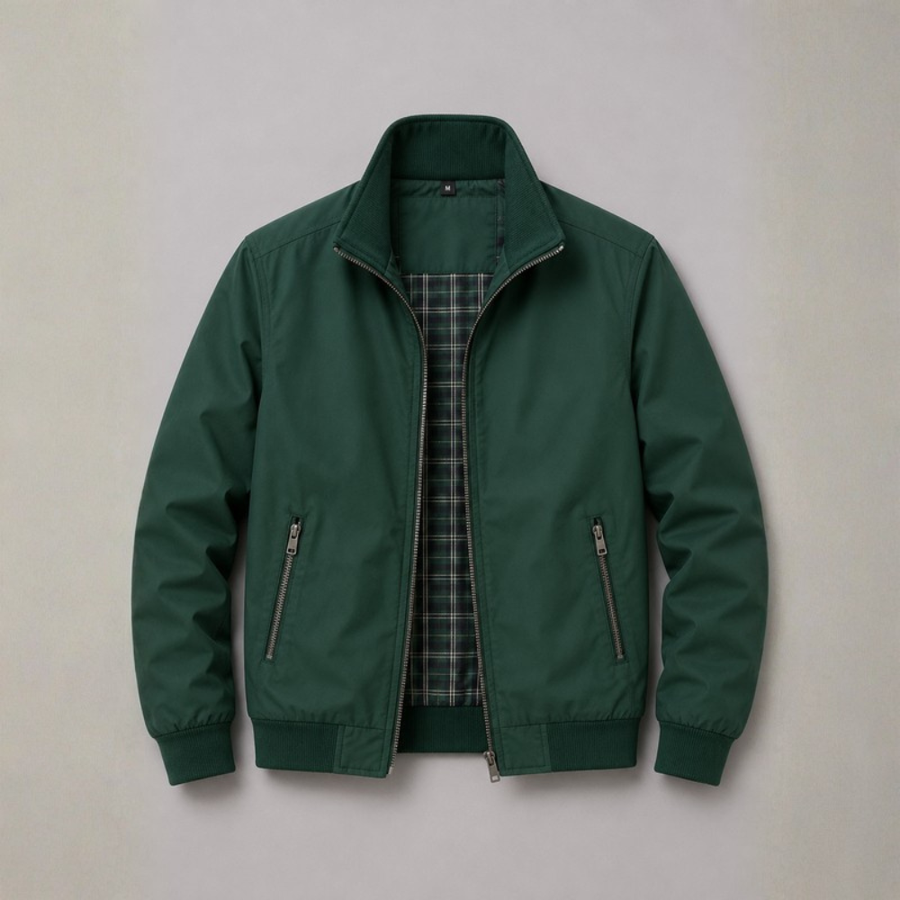 Julian Stand Collar Zip Jacket