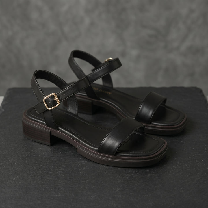 Elena Ankle Strap Flat Sandals