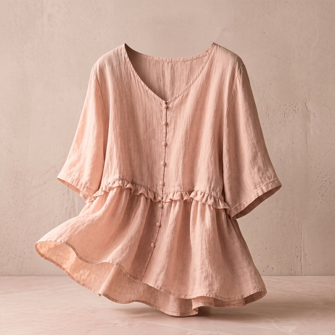 Elowen Ruffle Peplum Blouse