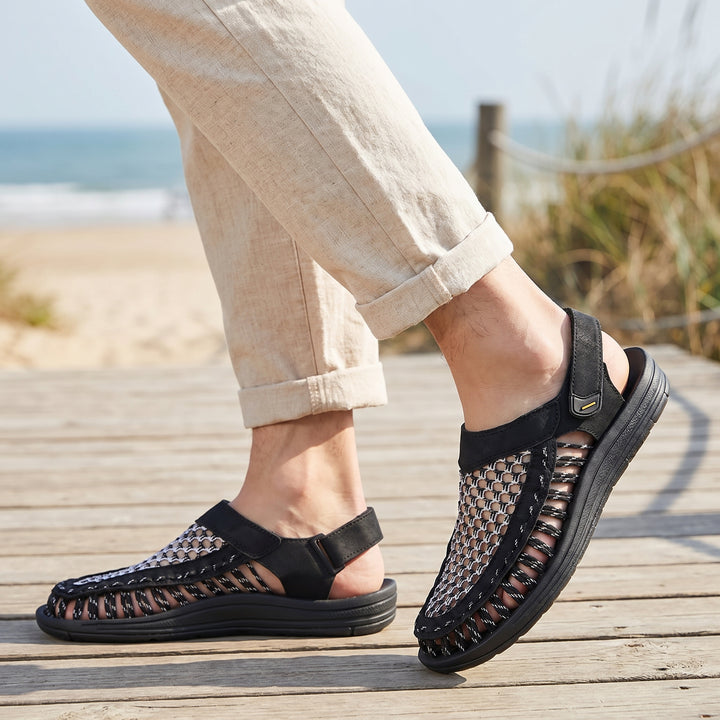 Dario Woven Closed Toe Sandal