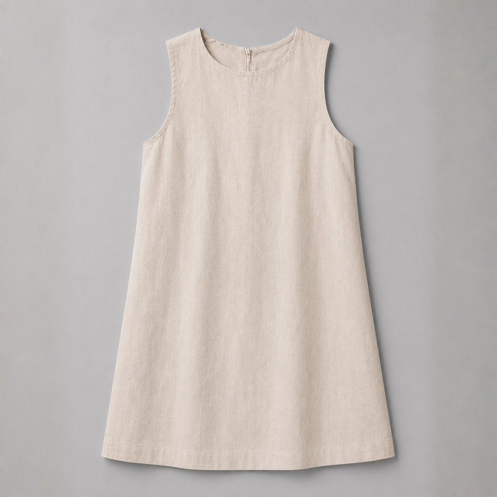 Marina Linen Shift Mini Dress