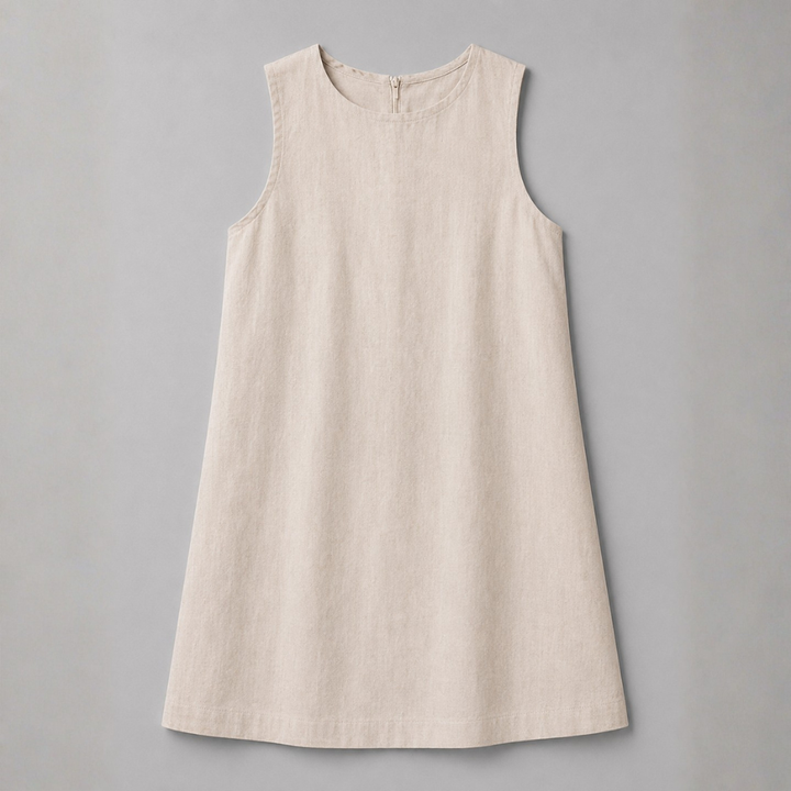 Marina Linen Shift Mini Dress
