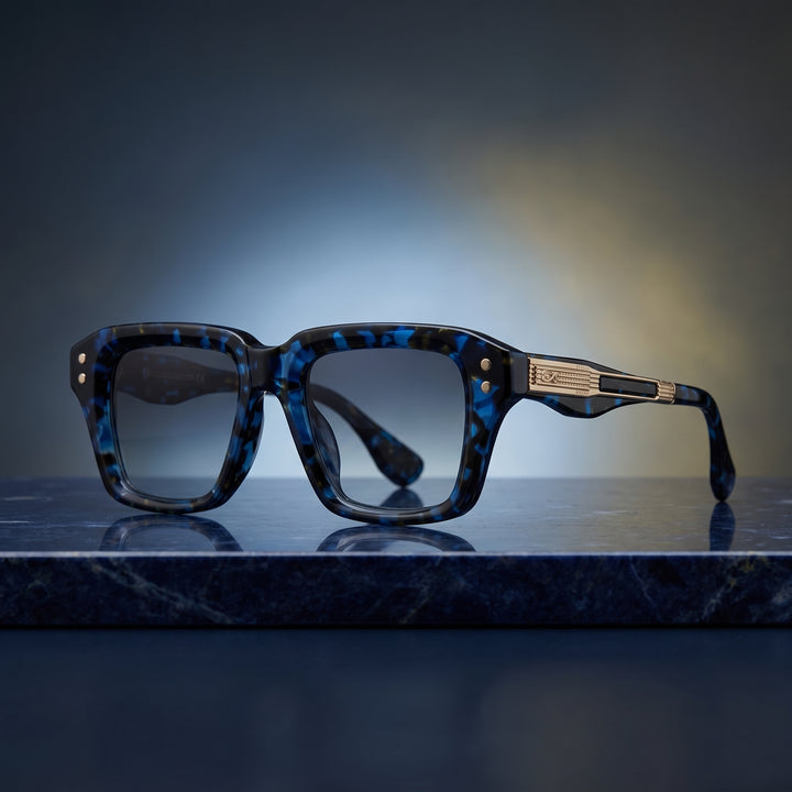 Adrian Voss Square Acetate Sunglasses