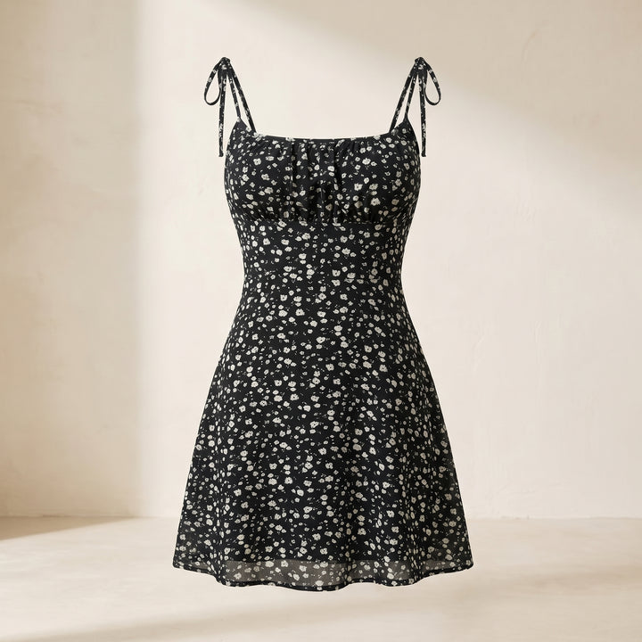 Amara Tie Strap Floral Mini Dress