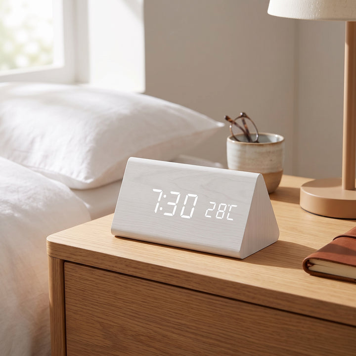 Felix Grant LED Wooden Clock
