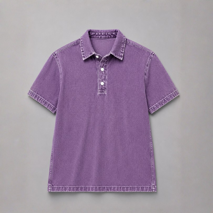 Diego Washed Denim Popover Shirt