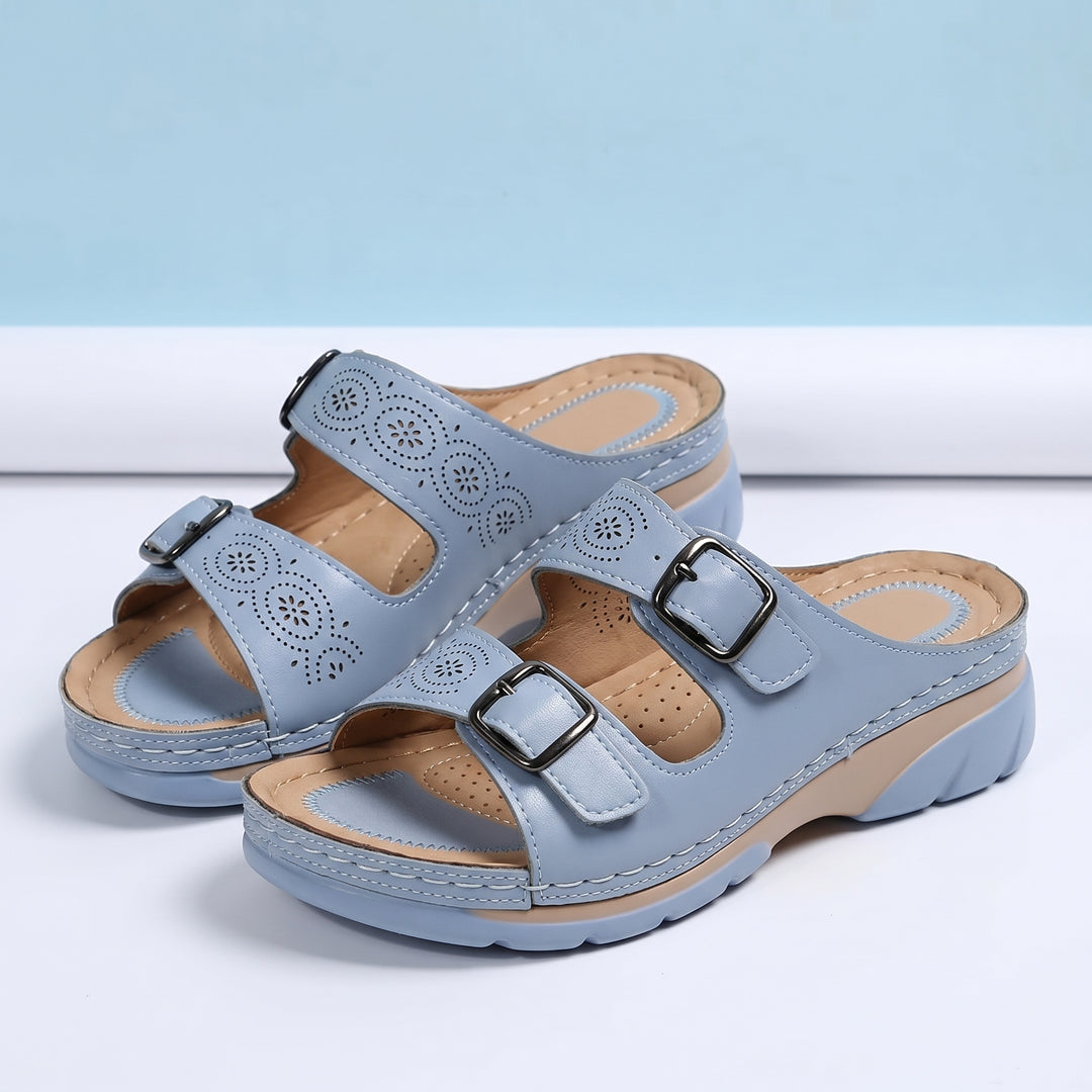 Madeline Comfort Buckle Sandals