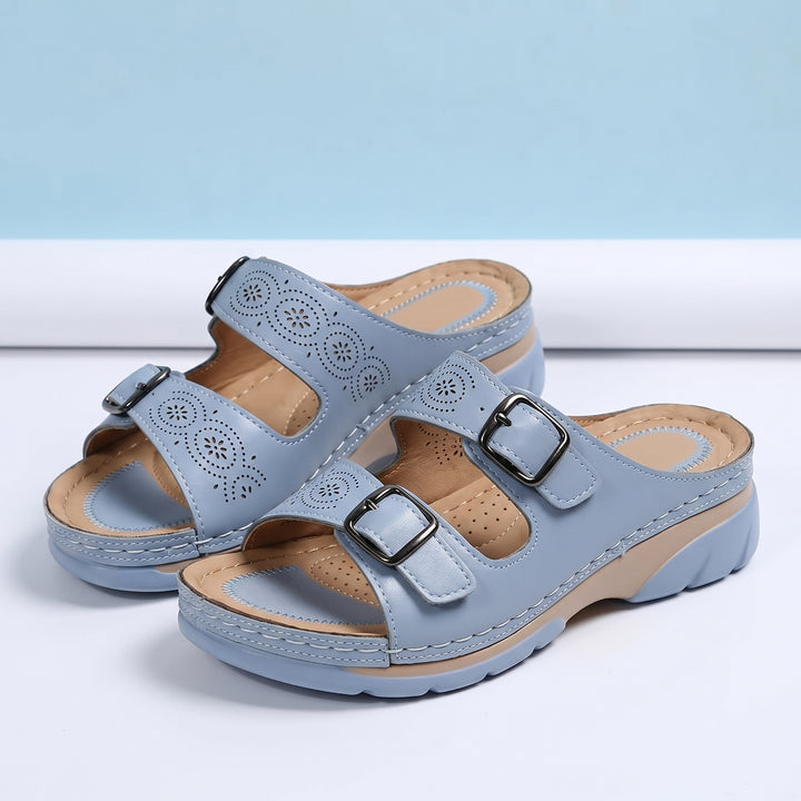 Madeline Comfort Buckle Sandals