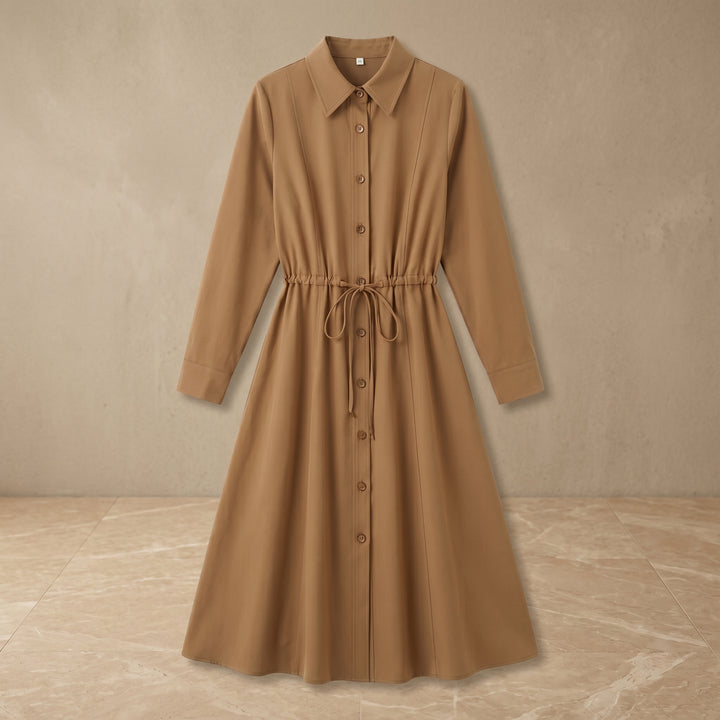 Adriana Drawstring Shirt Dress