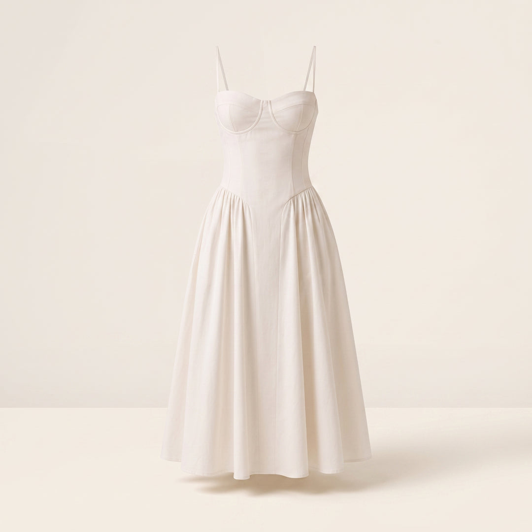 Aurelia Hart Corset Midi Dress
