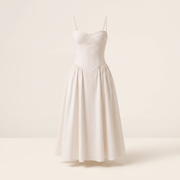 Aurelia Hart Corset Midi Dress