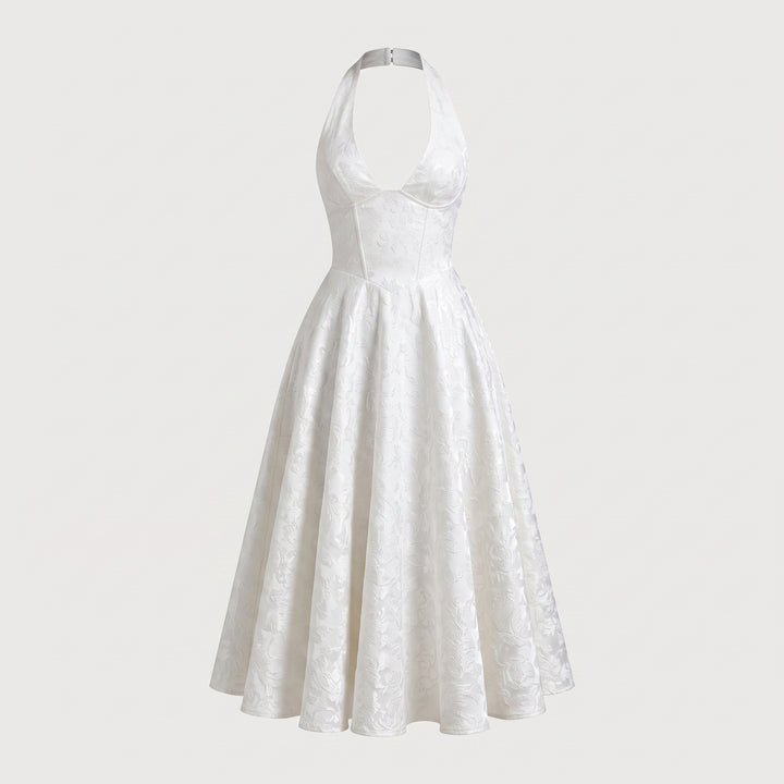 Elodie Sinclair Halter Midi Dress