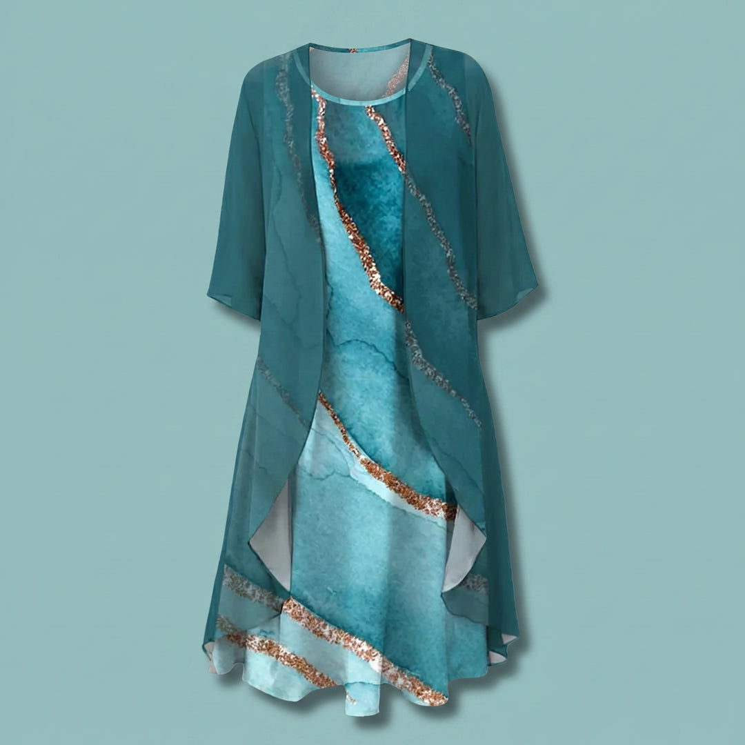 Celeste Monroe Layered Floral Dress