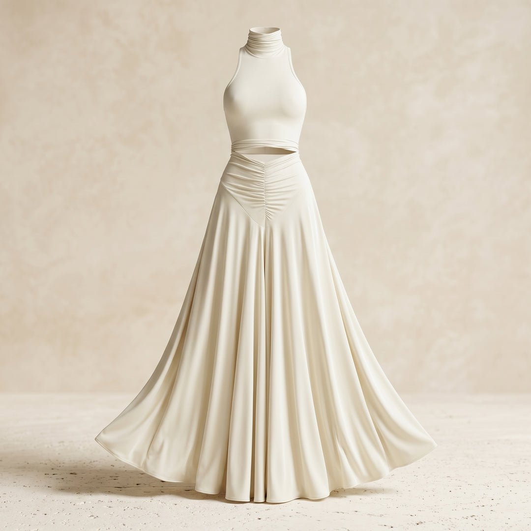 Serena Halter Maxi Skirt Set