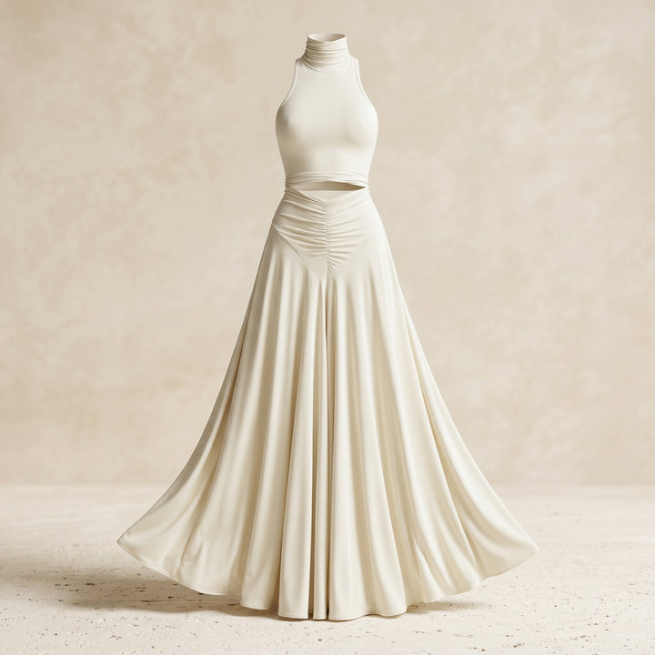 Serena Halter Maxi Skirt Set