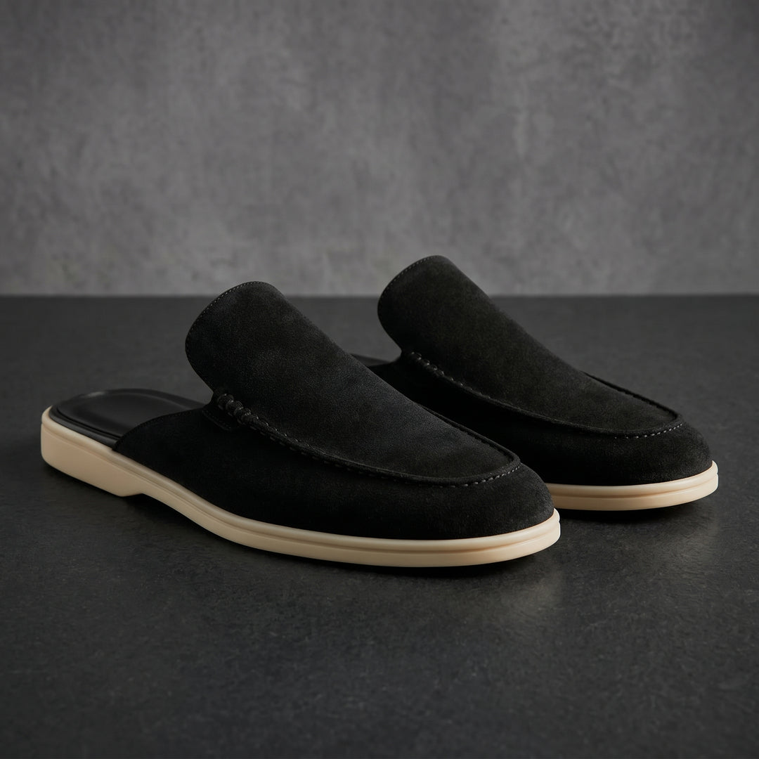 Lorenzo Suede Mule Loafer