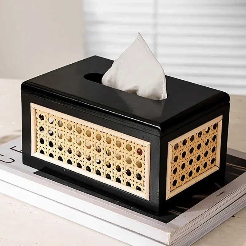 Raya Rattan Tissue Box Cover