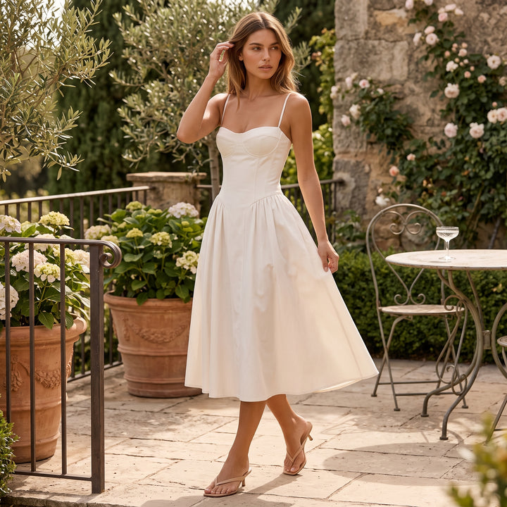 Aurelia Hart Corset Midi Dress