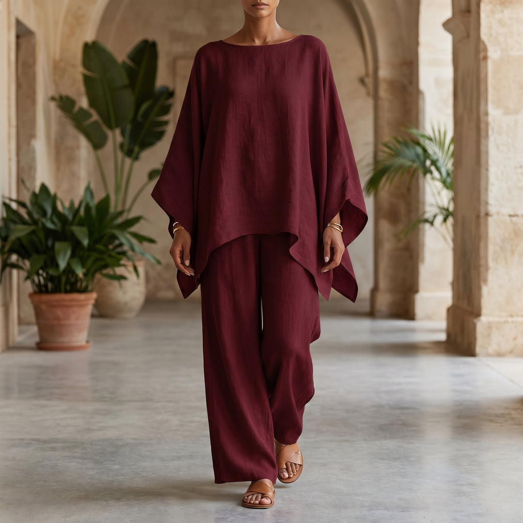 Seraphine Vale Linen Wide Leg Pant Set