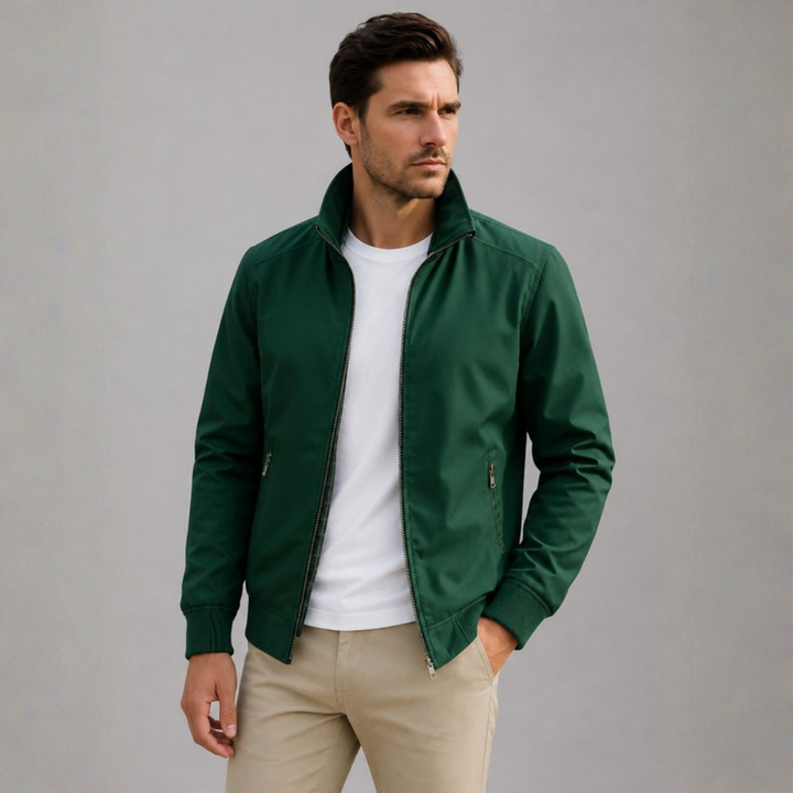 Julian Stand Collar Zip Jacket