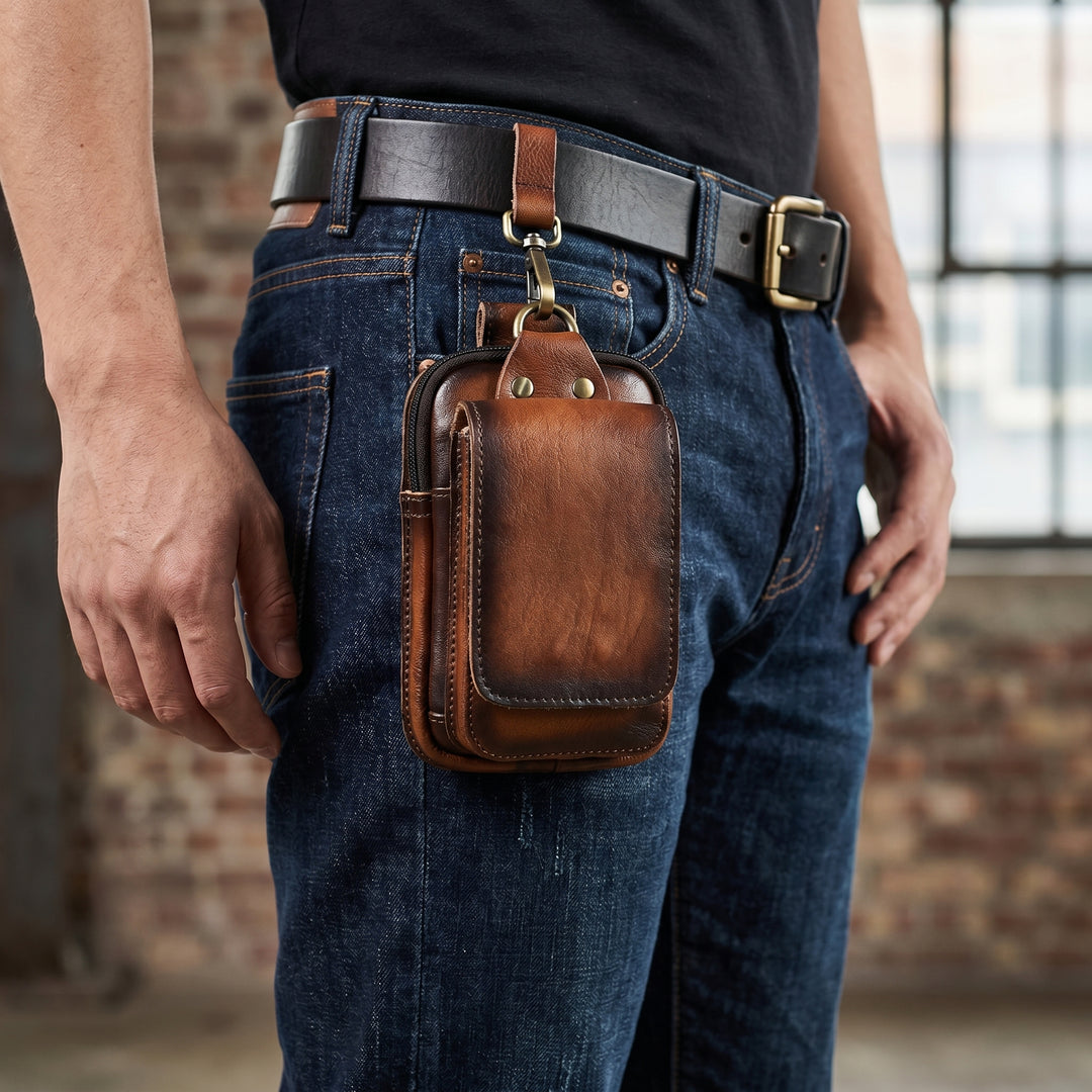 Grayson Holt Leather Utility Waist Bag