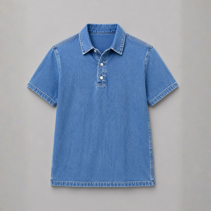 Diego Washed Denim Popover Shirt
