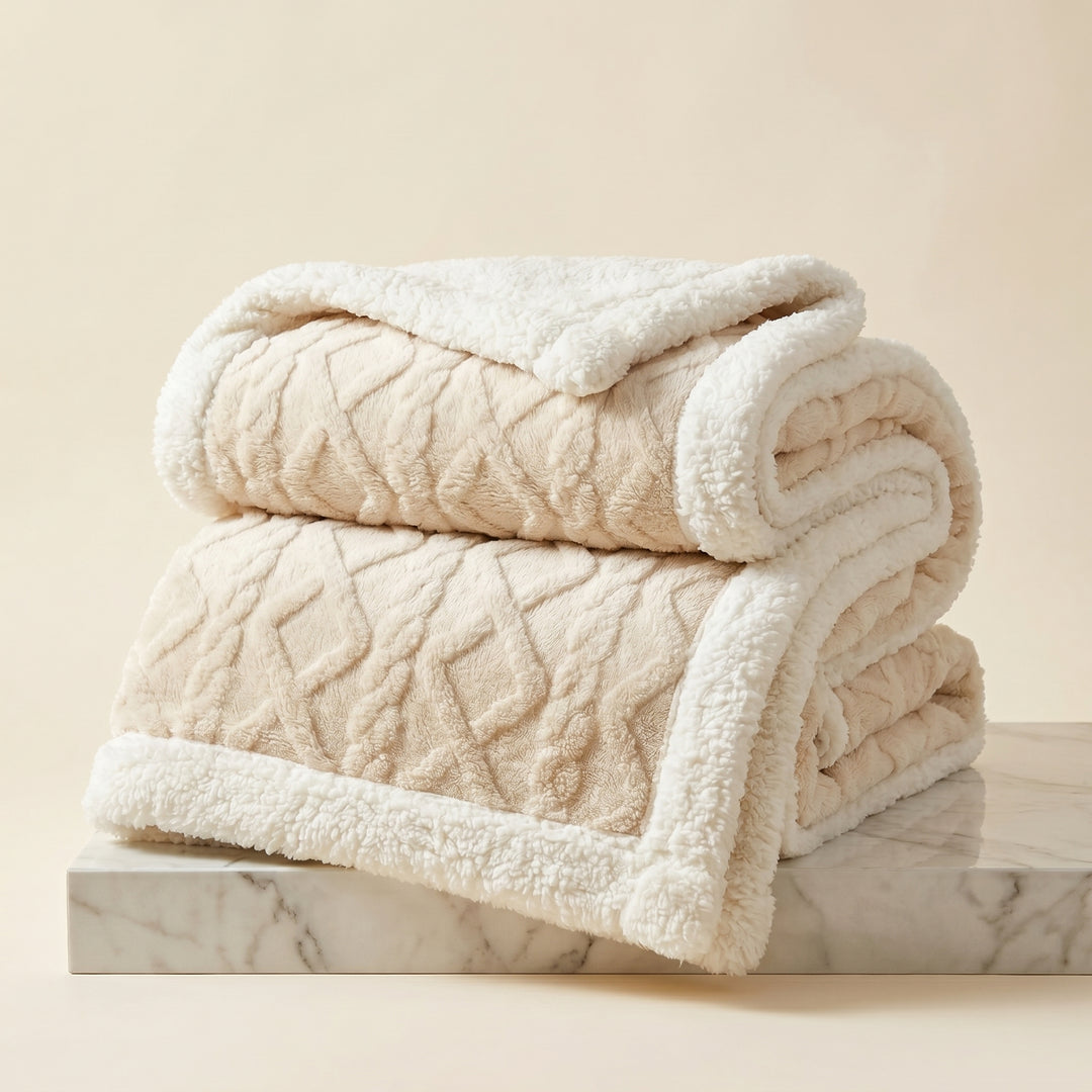 Harper Ridge Sherpa Fleece Throw