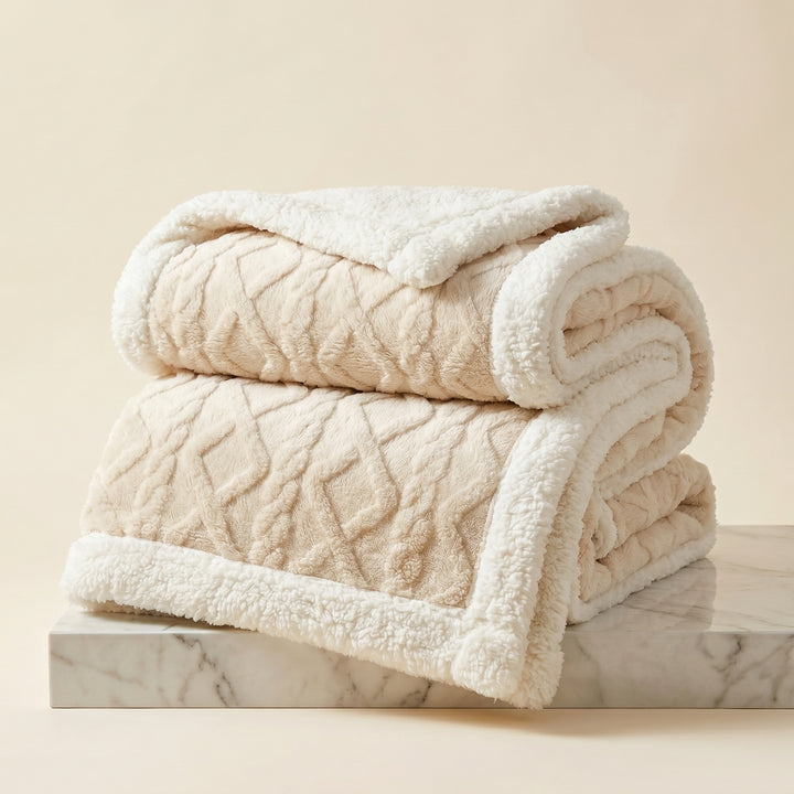 Harper Ridge Sherpa Fleece Throw